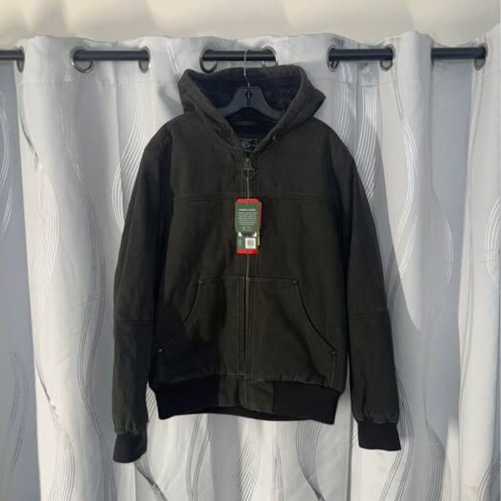 G.H. Bass & Co. Sherpa-Lined Canvas Hooded Jacket